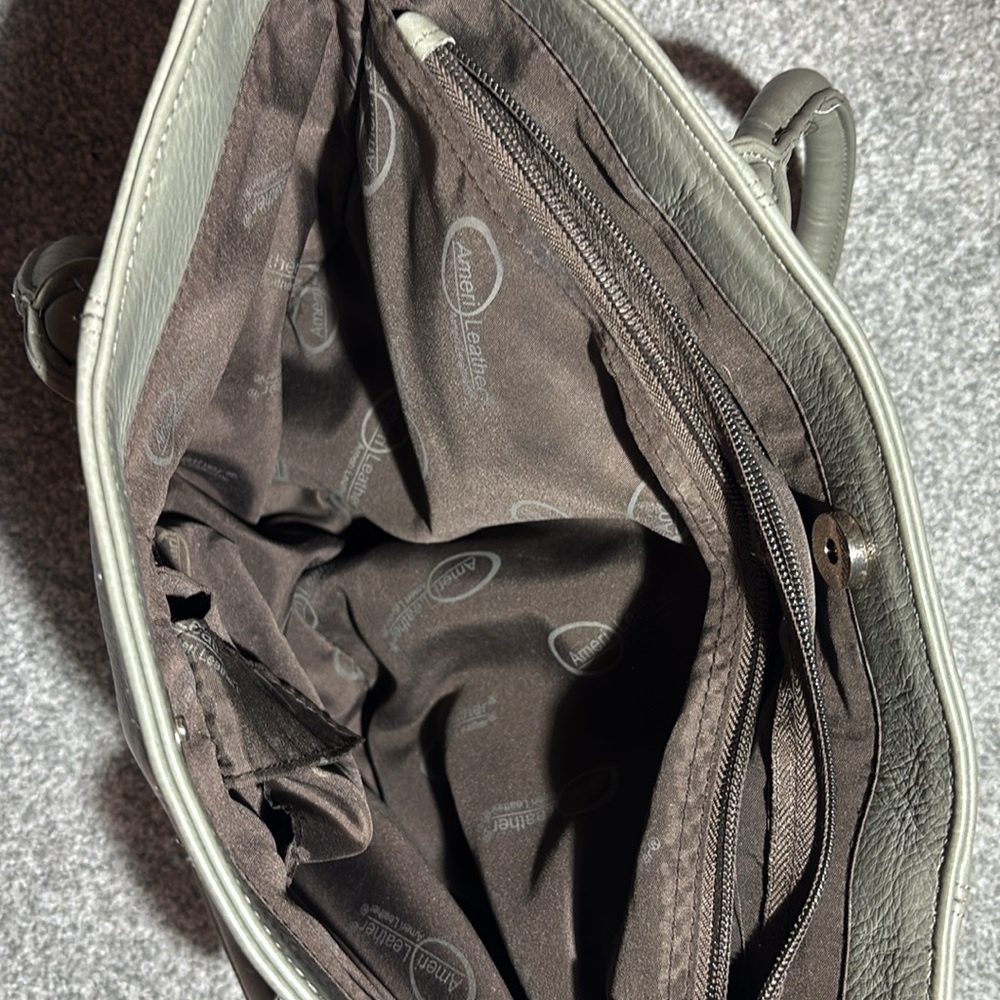 Ameri-Leather Gray & Black Elegant Two-Tone Leath… - image 3